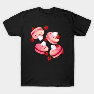 Strawberries & Cream Macarons T-Shirt